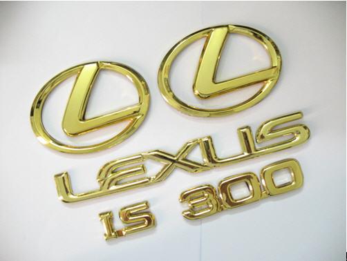 FOR 1998-2000 LEXUS 24KT GOLD PLATED GS400 EMBLEM KIT