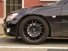 black wheels on black lex