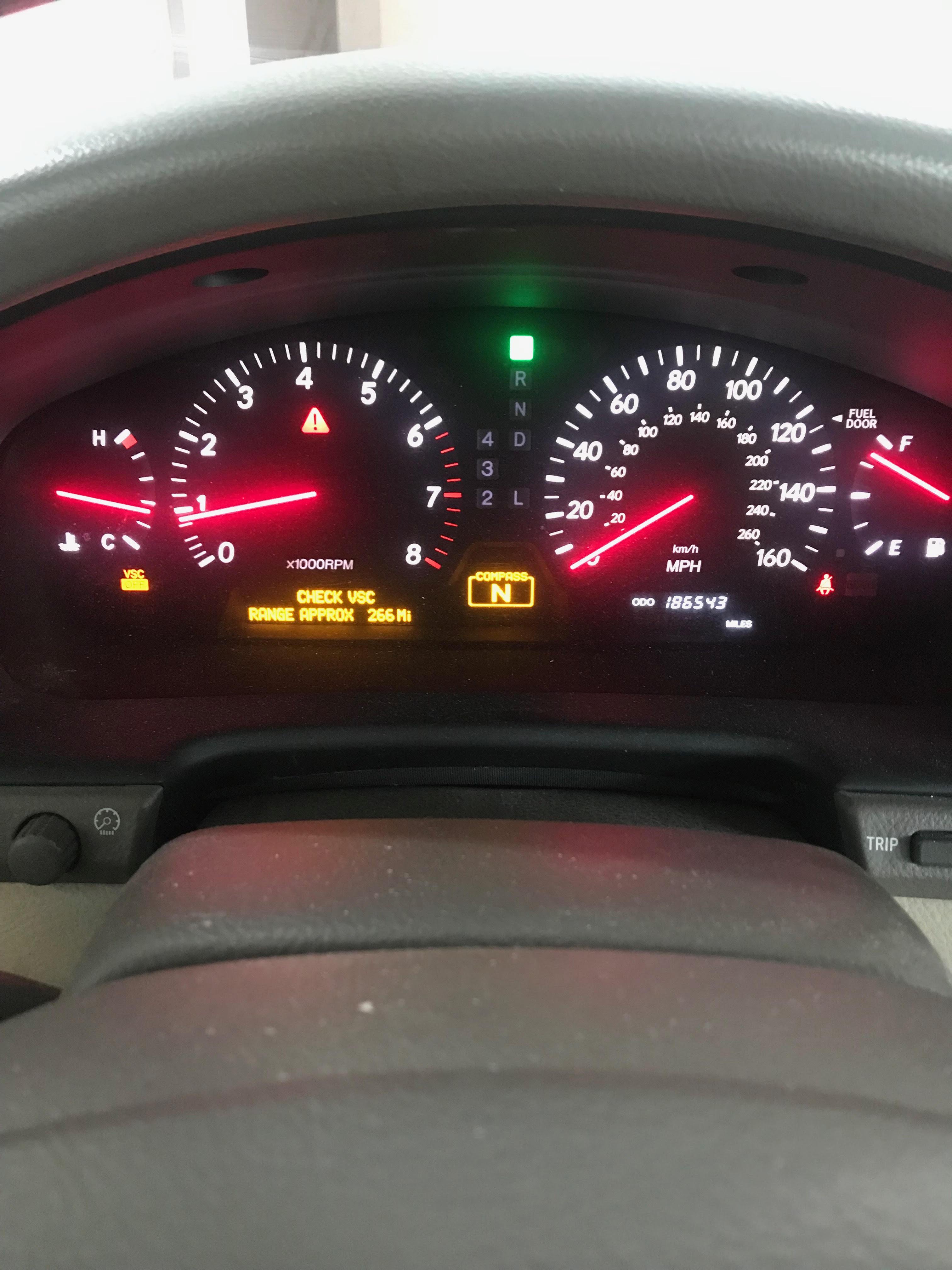 Lexus Ls430 Vsc Light And Others Reset