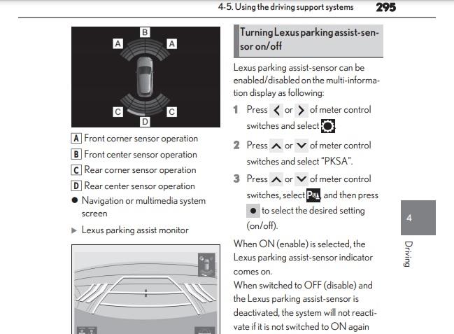 Parking Sensor Issue - Lexus NX300h / NX200t Club - Lexus Owners Club